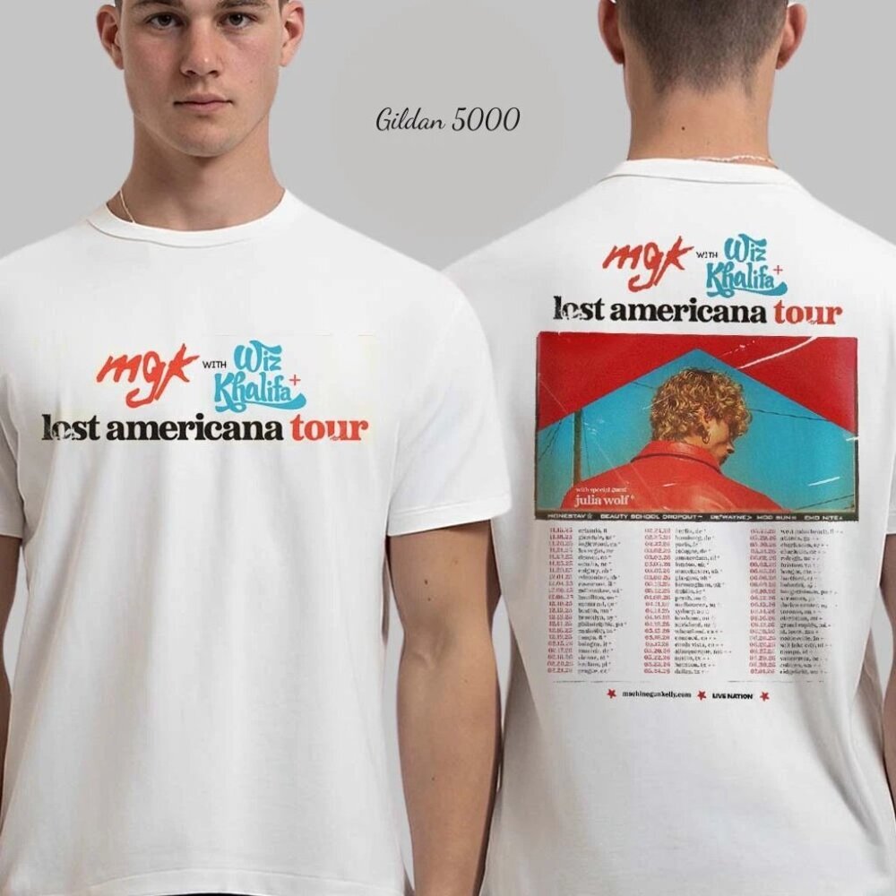 Machine Gun Kelly The Lost Americana World Tour 2026 Schedule Dates T-Shirt 81